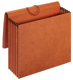 Pendaflex® Expanding Wallets, 5 1/4" Expansion, Letter Size, Brown, Pack Of 10 Wallets