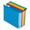 Pendaflex® Extra-Capacity Hanging File Folders, 2" Expansion, Letter Size, Assorted Colors, Box Of 20 Folders