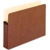 Pendaflex® Extra-Strong Acid-Free File Pockets, Letter Size, 5 1/4" Expansion, 30% Recycled, Red, Box Of 50