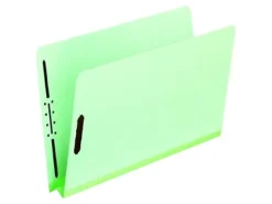 Pendaflex® File Folders With Fasteners, Letter Size, Straight Cut, 2" Expansion, Light Green, Box Of 25 Folders