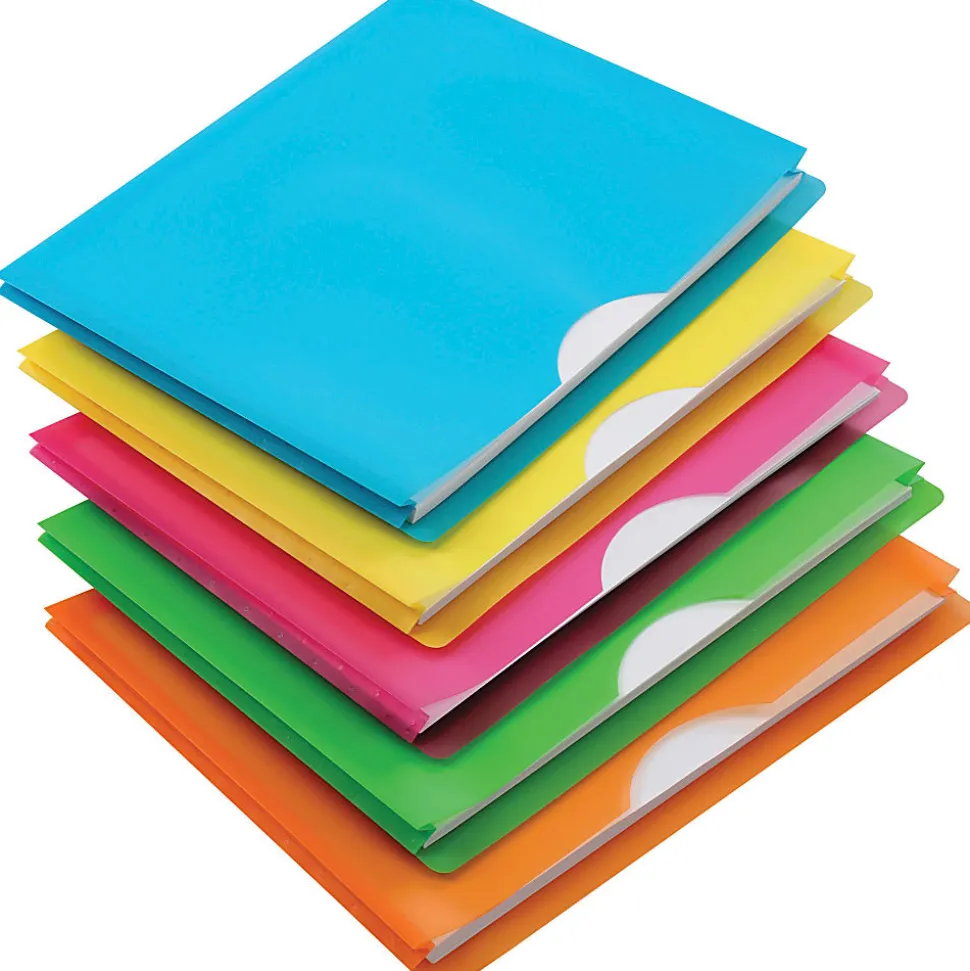 Pendaflex® File Jackets, 9-1/2" x 11-3/4", Assorted Colors, Pack Of 5 Jackets