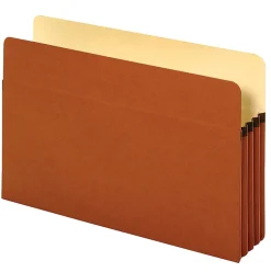 Pendaflex® File Pockets, 3 1/2" Expansion, Legal Size, 30% Recycled, Brown, Box Of 25 File Pockets