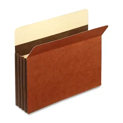 Pendaflex® File Pockets, Heavy-Duty, Accordion, Legal Size, 3 1/2" Expansion, Brown, Box Of 25