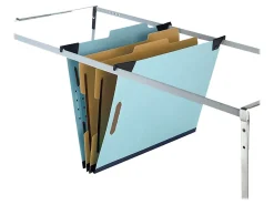 Pendaflex® Hanging Classification Folders, 2 Dividers, 6 Partitions, Letter Size, Blue, Box Of 10