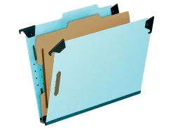 Pendaflex® Hanging Classification Folders, 2" Expansion, 8 1/2" x 11", Blue, Pack Of 10