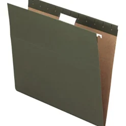 Pendaflex® Hanging File Folders, Letter Size, 100% Recycled, Standard Green, Box Of 25 Folders