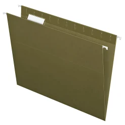 Pendaflex® Hanging File Folders, Letter Size, 100% Recycled, Standard Green, Box Of 25 Folders