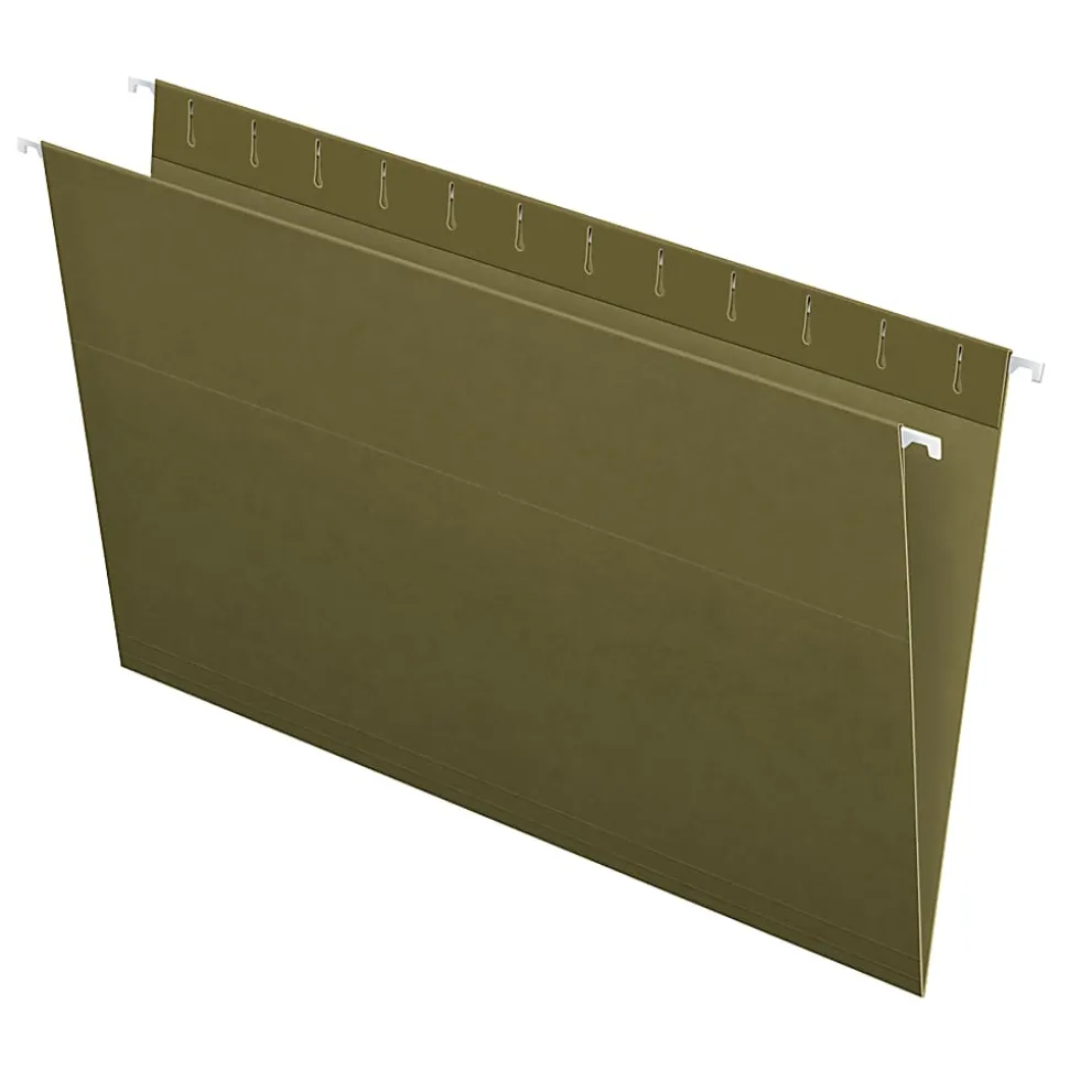 Pendaflex® Hanging Folders, Legal Size, 100% Recycled, Standard Green, Box Of 25 Folders