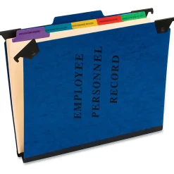 Pendaflex® Hanging-Style Personnel File Folder, 2" Expansion, 9-1/2" x 11-3/4", Letter Size, Blue