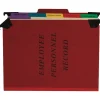 Pendaflex® Hanging-Style Personnel File Folder, 2" Expansion, 9-1/2" x 11-3/4", Letter Size, 30% Recycled, Red