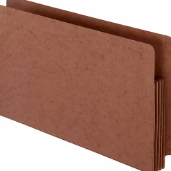 Pendaflex® Heavy-Duty Expanding End-Tab File Pockets, Legal Size, Straight, Red, Pack Of 10