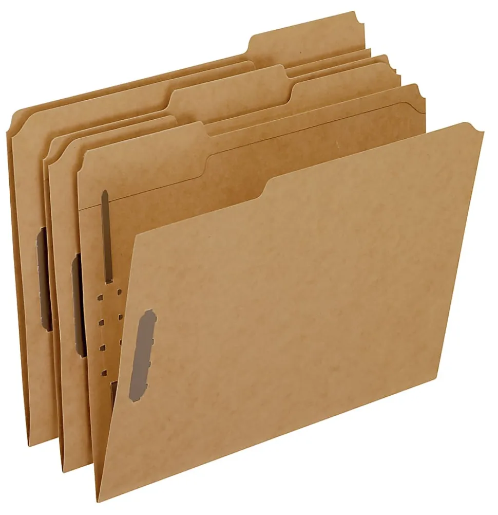Pendaflex® Kraft Rec Classification Folders With Fasteners, Letter Size, Box Of 50