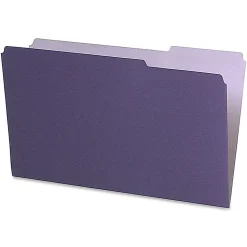 Pendaflex® Legal-Size Interior File Folders, 1/3 Cut, Violet, Box Of 100