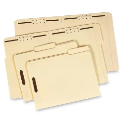 Pendaflex® Manila 1/3-Cut Fastener Folder, Letter Size, 2 Fasteners