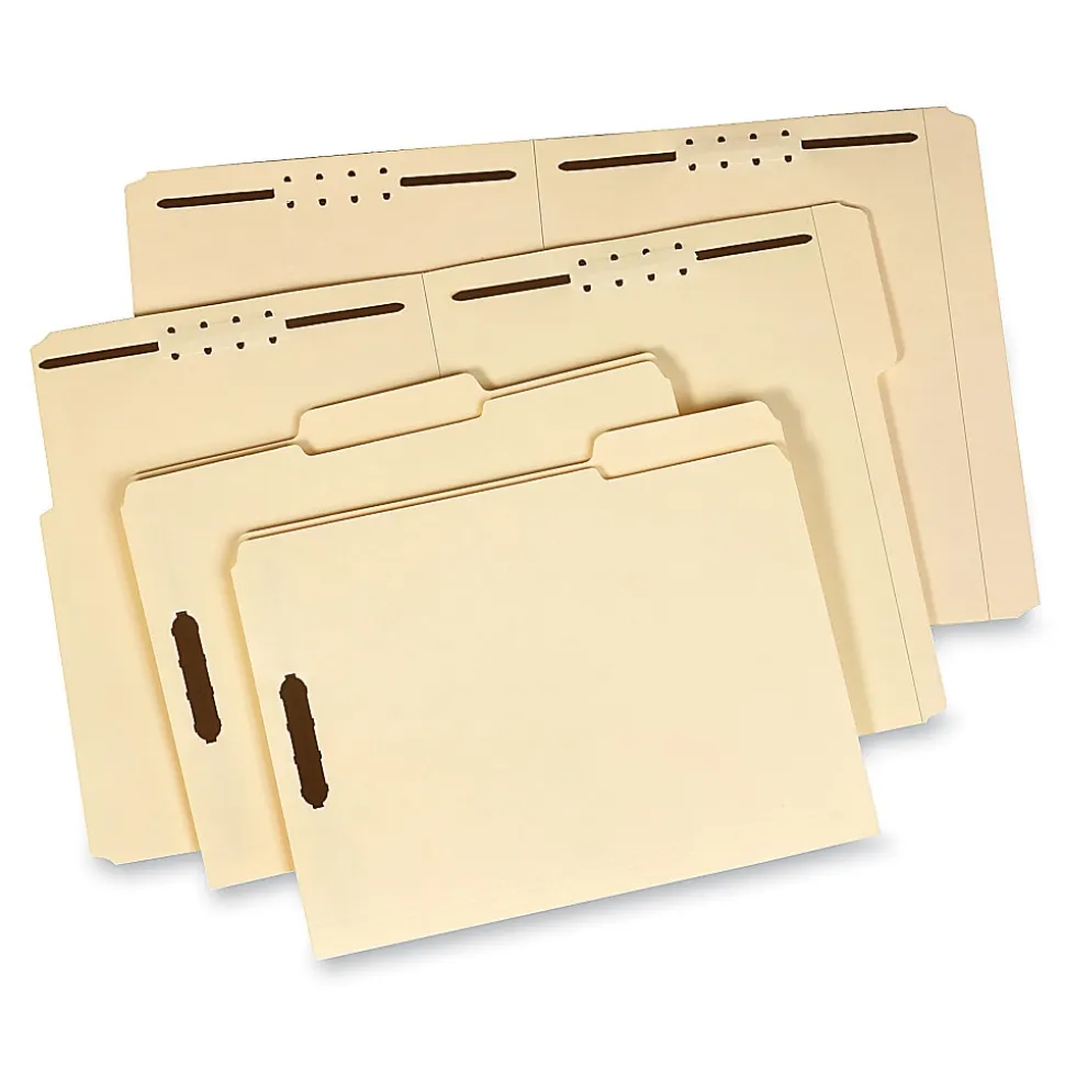Pendaflex® Manila 1/3-Cut Fastener Folder, Letter Size, 2 Fasteners