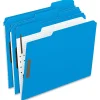Pendaflex Oxford 1/3 Cut Color Fasteners Folders, Letter Size, Blue, Box Of 50