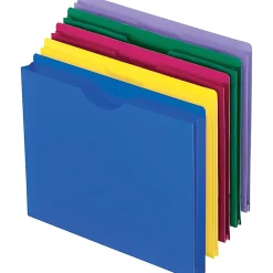 Pendaflex® Poly Expanding File Jackets, Letter Size, Assorted Colors, Pack Of 10