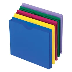Pendaflex® Poly Expanding File Jackets, Letter Size, Assorted Colors, Pack Of 10