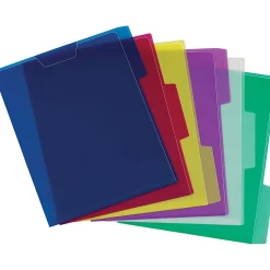 Pendaflex® Poly View Folders, 1" Expansion, Letter Size, Assorted Colors, Pack Of 6 Folders