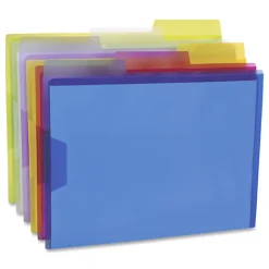 Pendaflex® Poly View Folders, 1" Expansion, Letter Size, Assorted Colors, Pack Of 6 Folders