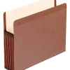 Pendaflex® Premium Reinforced File Pocket, 7" Expansion, 8 1/2" x 11", Dark Brown