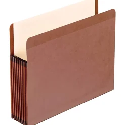 Pendaflex® Premium Reinforced File Pocket, 7" Expansion, 8 1/2" x 11", Dark Brown
