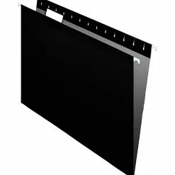 Pendaflex® Premium Reinforced Color Hanging File Folders, Letter Size, Black, Pack Of 25 Folders