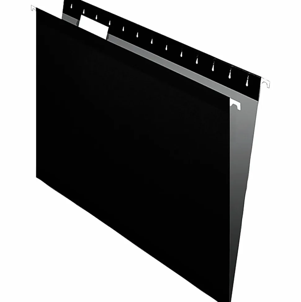 Pendaflex® Premium Reinforced Color Hanging File Folders, Letter Size, Black, Pack Of 25 Folders