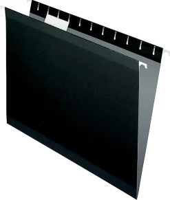 Pendaflex® Premium Reinforced Color Hanging File Folders, Letter Size, Black, Pack Of 25 Folders