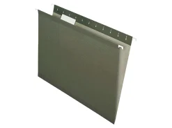 Pendaflex® Premium Reinforced Hanging Folders, No Tabs, Letter Size, Standard Green, Pack Of 25