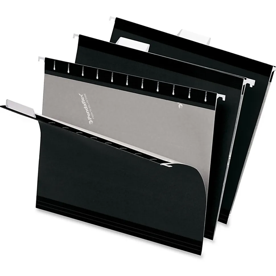 Pendaflex® Premium Reinforced Color Hanging Folders, Legal Size, Black, Pack Of 25