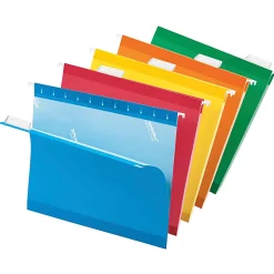 Pendaflex® Premium Reinforced Color Hanging File Folders, Letter Size, Color Assortment #1, Pack Of 25 Folders