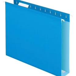Pendaflex® Premium Reinforced Color Extra-Capacity Hanging Folders, Letter Size, Blue, Pack Of 25