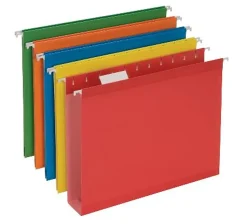 Pendaflex® Premium Reinforced Color Extra-Capacity Hanging Folders, Letter Size, Assorted Colors (No Color Choice), Pack Of 25