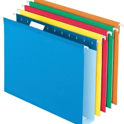 Pendaflex® Premium Reinforced Color Extra-Capacity Hanging Folders, Letter Size, Assorted Colors (No Color Choice), Pack Of 25