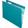 Pendaflex® Premium Reinforced Color Hanging Folders, Letter Size, Teal, Pack Of 25