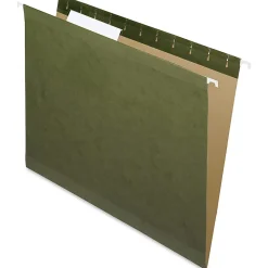 Pendaflex® Premium Reinforced Hanging Folders, 1/3 Cut, Letter Size, Standard Green, Pack Of 25