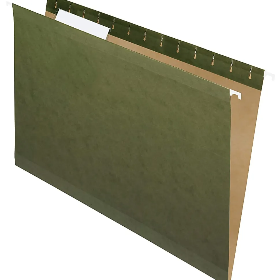 Pendaflex® Premium Reinforced Hanging Folders, 1/3 Cut, Legal Size, Standard Green, Pack Of 25