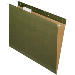 Pendaflex® Premium Reinforced Hanging File Folders With Tabs, Letter Size, Standard Green, Pack Of 25 Folders