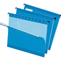 Pendaflex® Premium Reinforced Color Hanging File Folders, Letter Size, Blue, Pack Of 25 Folders