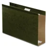 Pendaflex® Premium Reinforced Extra-Capacity Hanging File Folders, 3" Expansion, Legal Size, Green, Pack Of 25 Folders