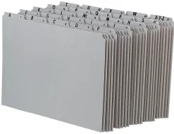 Pendaflex® Pressboard Alphabetic File Guides, Letter Size, Gray