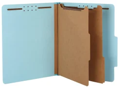 Pendaflex® Pressboard Classification File Folders With Fasteners, 8 1/2