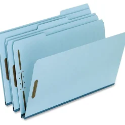 Pendaflex® Pressboard Expanding Folders, 1" Expansion, 8 1/2" x 14", Legal Size, Light Blue, Box Of 25 Folders