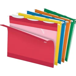 Pendaflex® Ready-Tab™ Reinforced Hanging Folders, With Lift Tab Technology, 1/3 Cut, Letter Size, Assorted Colors, Pack Of 25