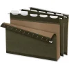 Pendaflex® Ready-Tab™ With Lift Tab Technology Reinforced Box-Bottom Hanging Folders, Letter Size, Standard Green, Pack Of 20