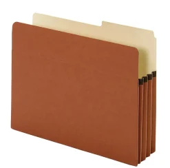 Pendaflex® Redrope Expanding File Pockets, 3 1/2" Expansion, Letter Size, Brown, Box Of 25 File Pockets