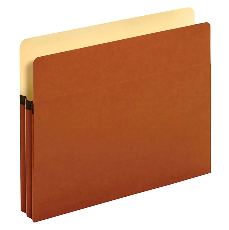 Pendaflex® Redrope Expanding File Pockets, 1 3/4" Expansion, Letter Size, Brown, Box Of 25 File Pockets