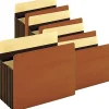 Pendaflex® Redrope Heavy-Duty Accordion File Pockets, 7" Expansion, Letter Size, Brown, Box Of 5 Pockets
