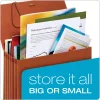 Pendaflex® Redrope Standard Expansion Wallets, 5 1/4" Expansion, Legal Size, 100% Recycled, Red, Pack Of 10 Wallets